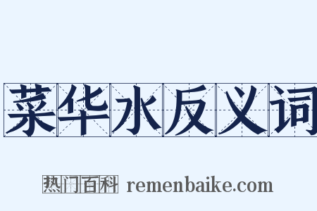 菜华水反义词是什么意思的图片